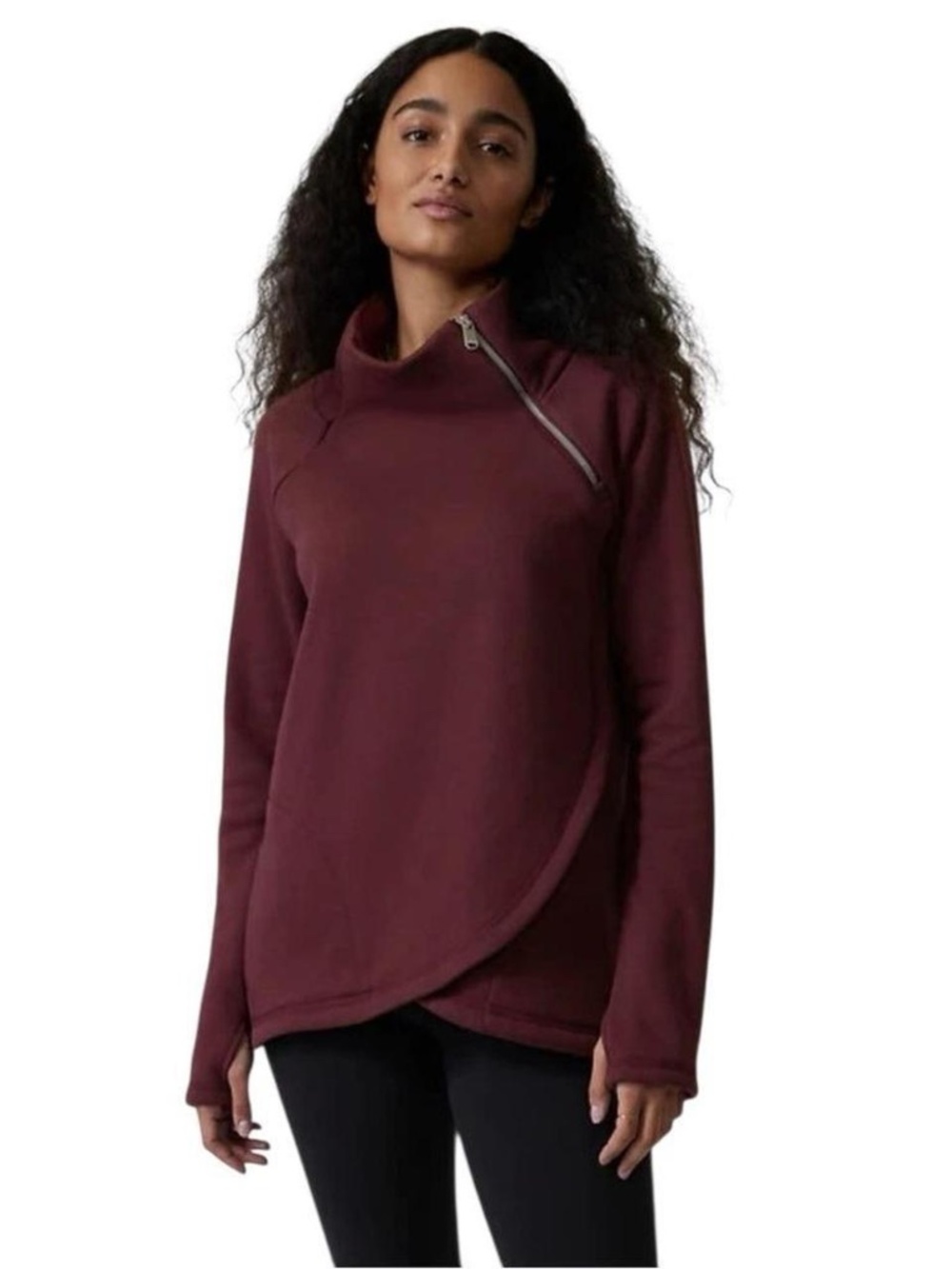Athleta Cozy Karma Pullover Tunic Sweatshirt